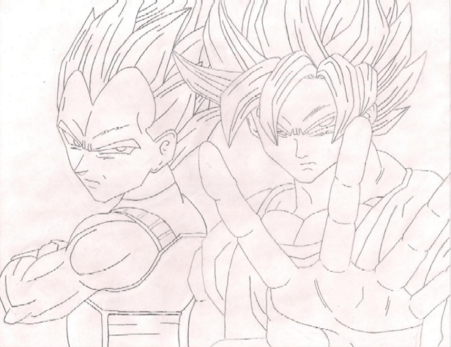 Goku and Vegeta by MnMs2467