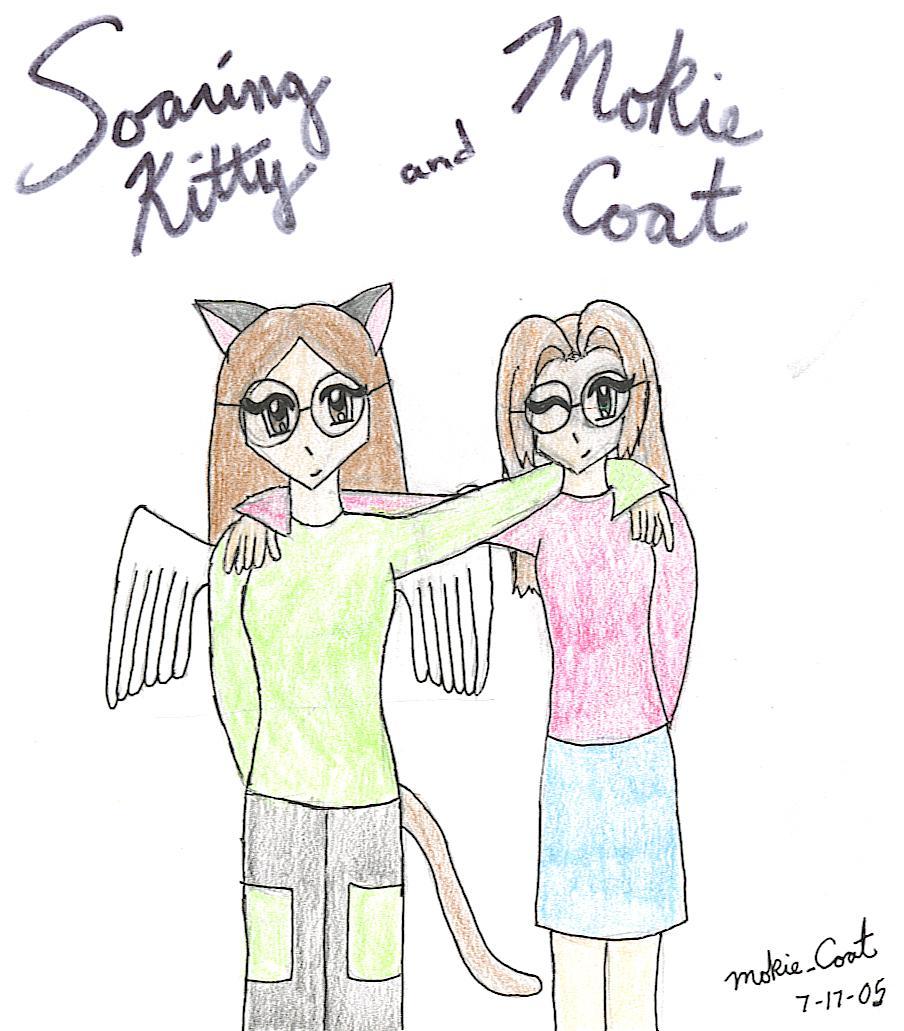 Me and SoaringKitty by Mokie_Coat