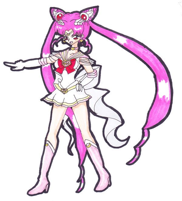 Super Sailor Chibi Moon by MomoRyu