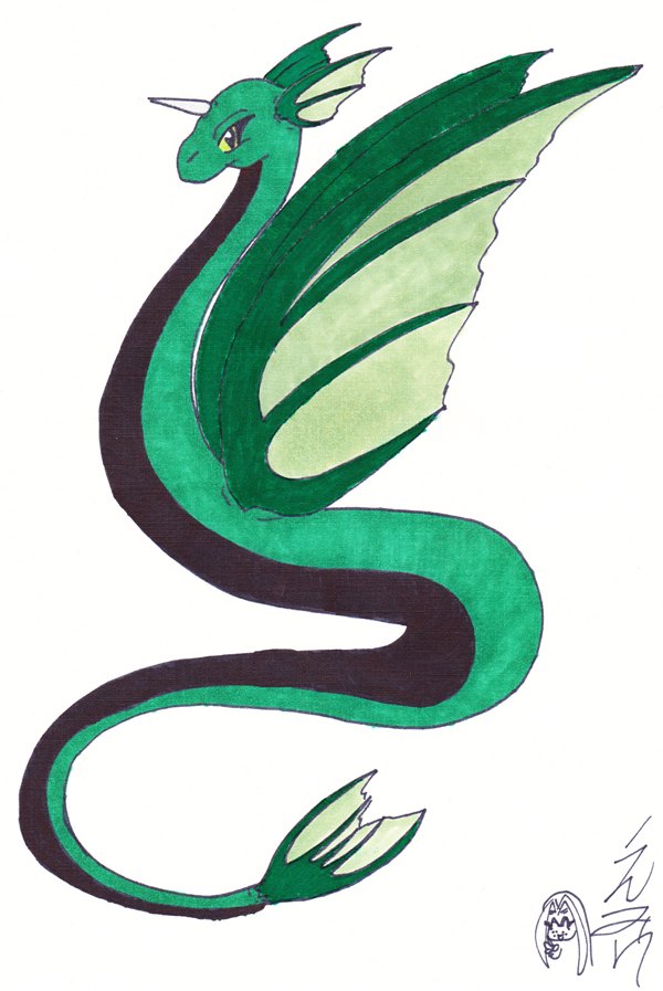 Green Dragon by MomoRyu
