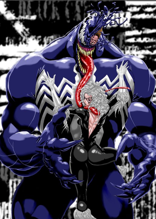 Venom and Black Cat by Monkeyman
