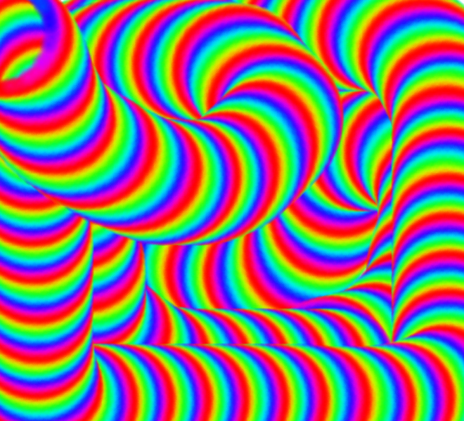 Trippy rainbow illusion thingy. by Mookey137
