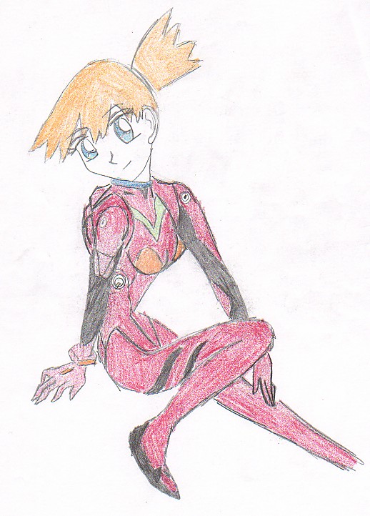 Misty in Evangelion Suit by MoonGirl16