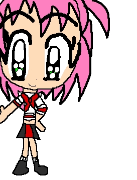 Chibi Human Amy Rose in RBD by MoonPartner