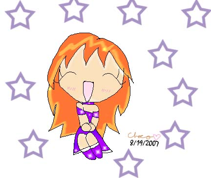 Chibi Starfire In A Special Dress! by MoonPartner