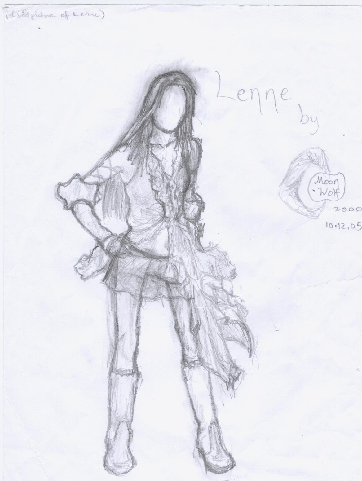 Lenne sketch by MoonWolf2000