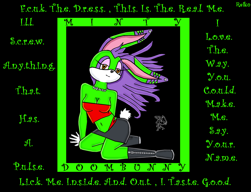 Minty the Doombunny by Moon_Rei