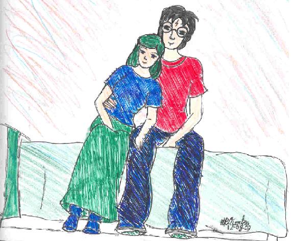 Harry Potter and some girl by Moonlady_31000