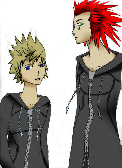 Axel and Roxas by Morgorgorat