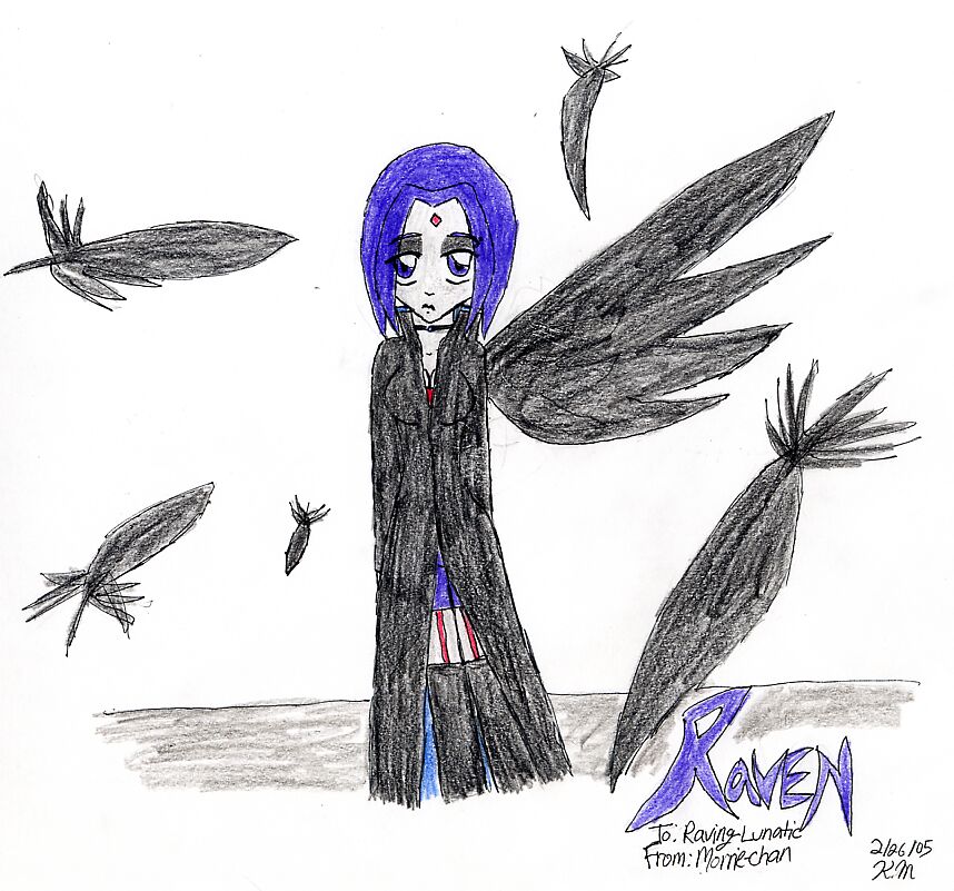 Angelic Raven by Morrie-chan