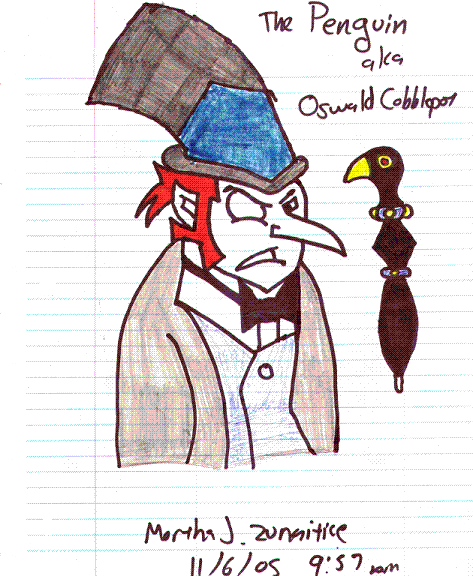 Penguin (aka Oswald Chesterfeild Cobblepot) by MorthaUnderwood