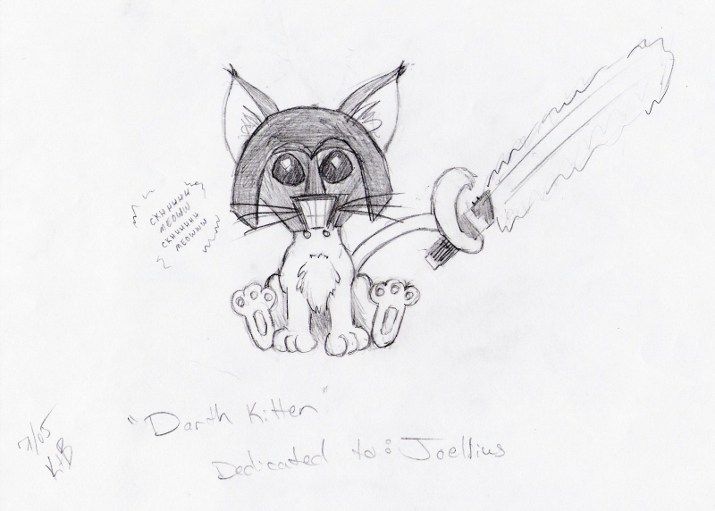 *Star Whiskers* Darth Kitten by MountainLilly