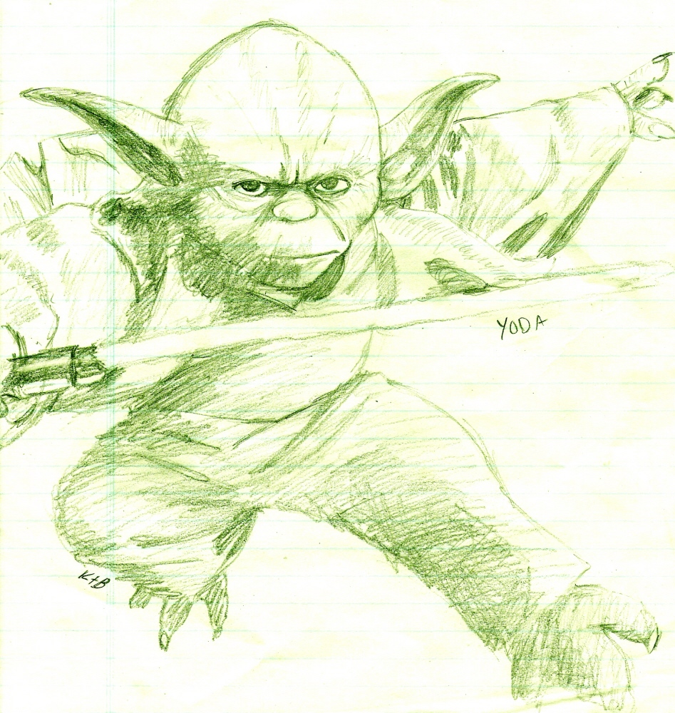 Yoda Sketch by MountainLilly