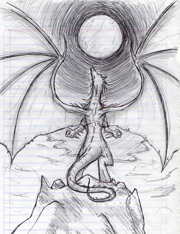 Howling Dragon by MpJa-KINGDOM-HEARTS-lover