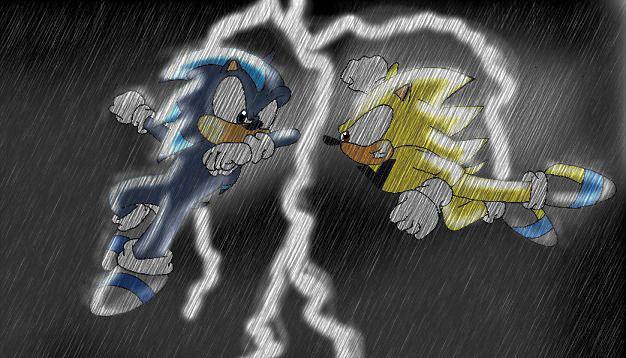Thunder fight ( Blain and Flash ) by MrGimp