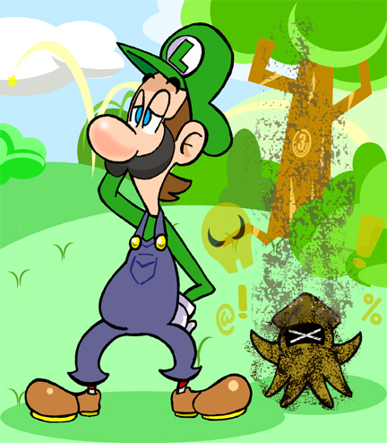luigi and blooey by MrGreen