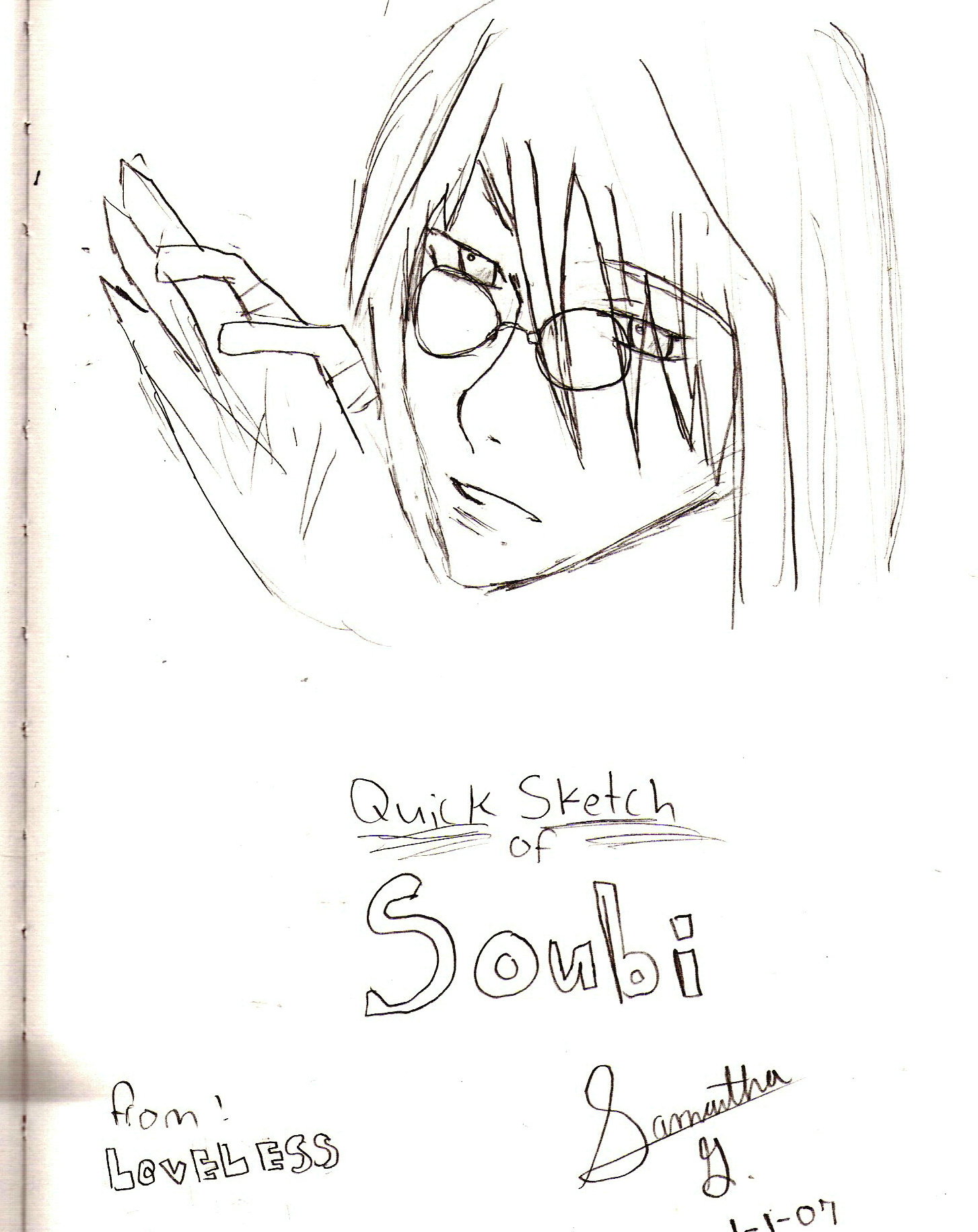 Sketch of &lt;3Soubi&lt;3 by Mrs_Sesshoumaru