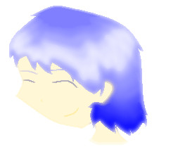 random blue-haired girl by MsColeSprouse