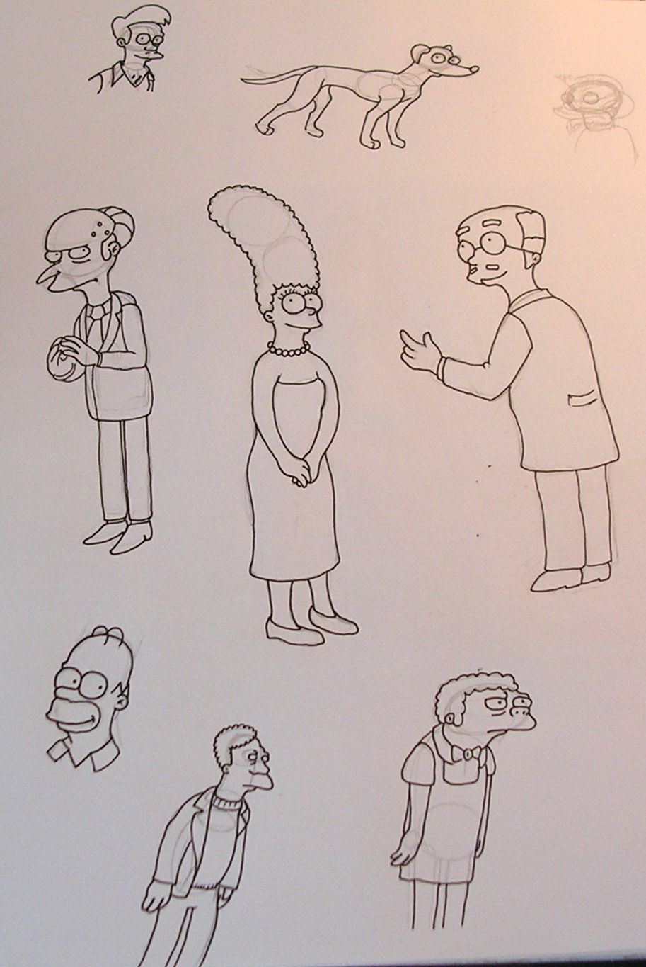 simpsons sketches by MsCrow