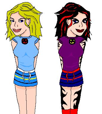 Hilary Duff and Goth Hilary by MsPainter