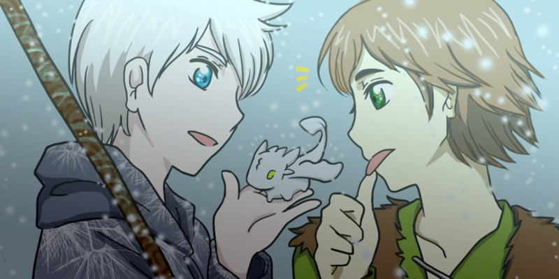 Hiccup and Jack Frost by MugenMusouka