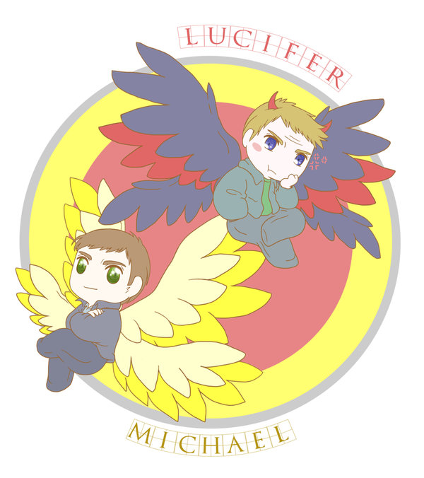 Michael and Luicfer by MugenMusouka