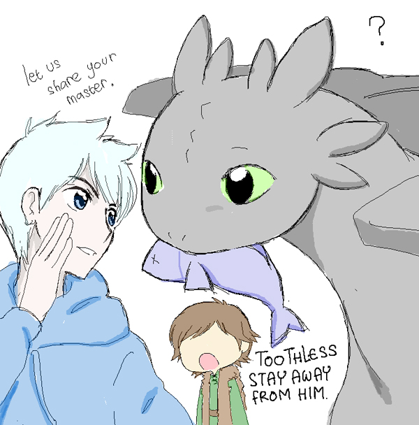 Jack with Toothless by MugenMusouka