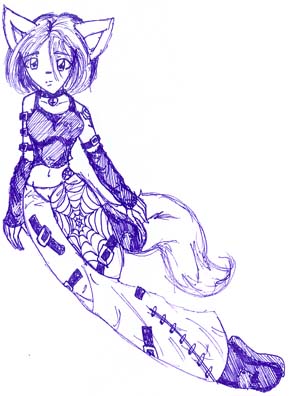 purple fox girl by Murderdolly