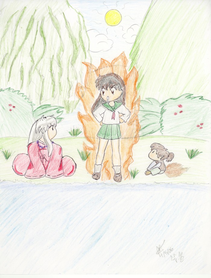 Kagome on Fire by Mustard_Girl