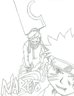 Naruto and Zabuza by Mutant_Psyko