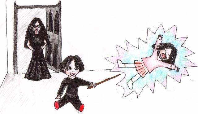 Sirius and Bellatrix...as kids! by My_Emerald_Eyes