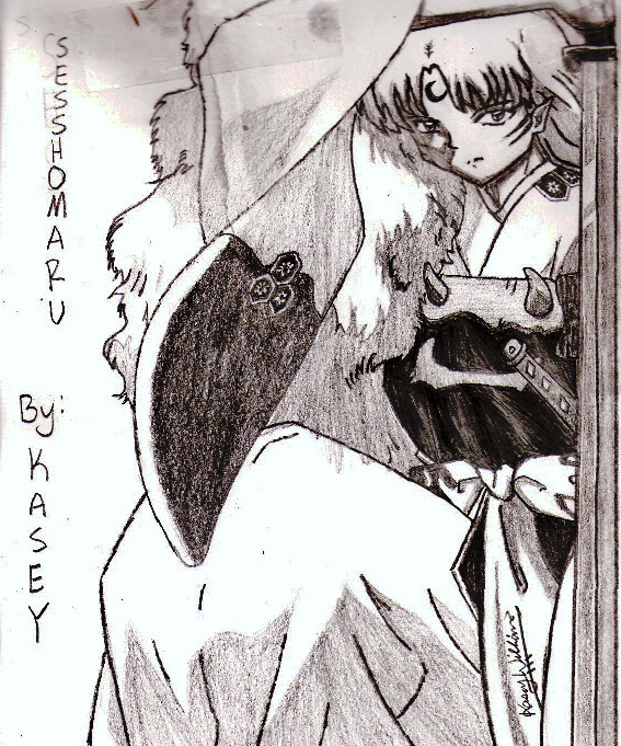Sesshomaru a request for DemonDarkFlame by My_Haunted_Heart_01