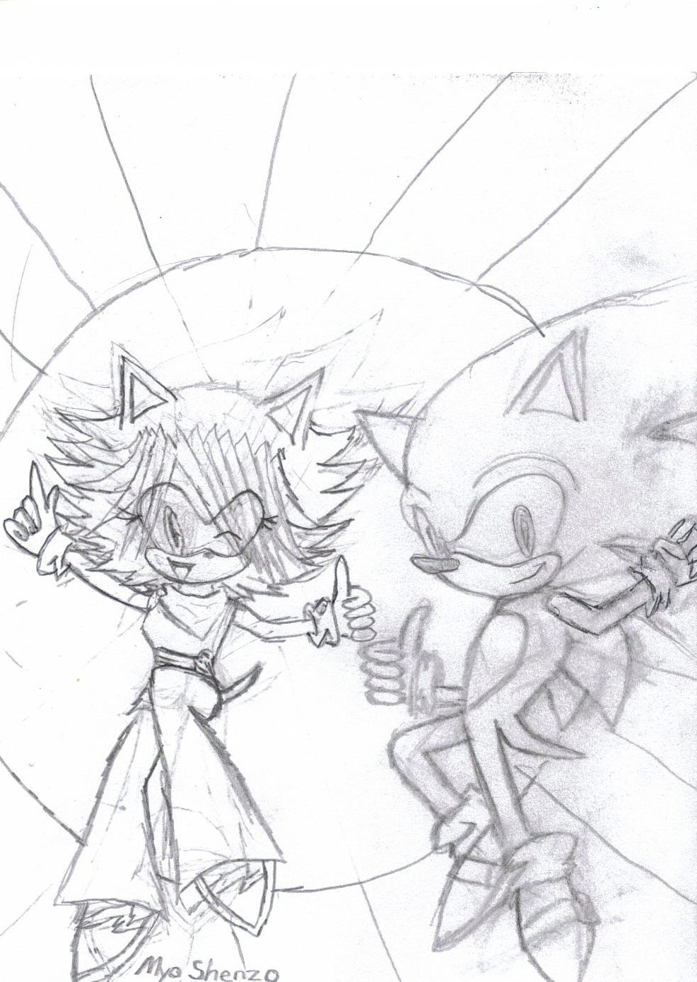 Me and Sonic!!! by MyoShenzo