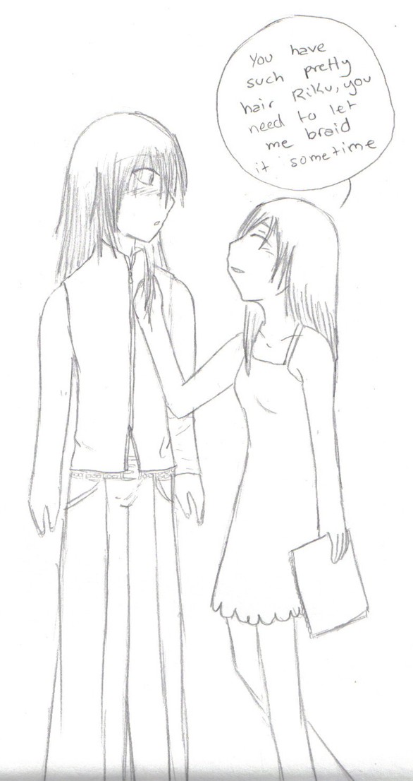 Namine and Riku by Myow
