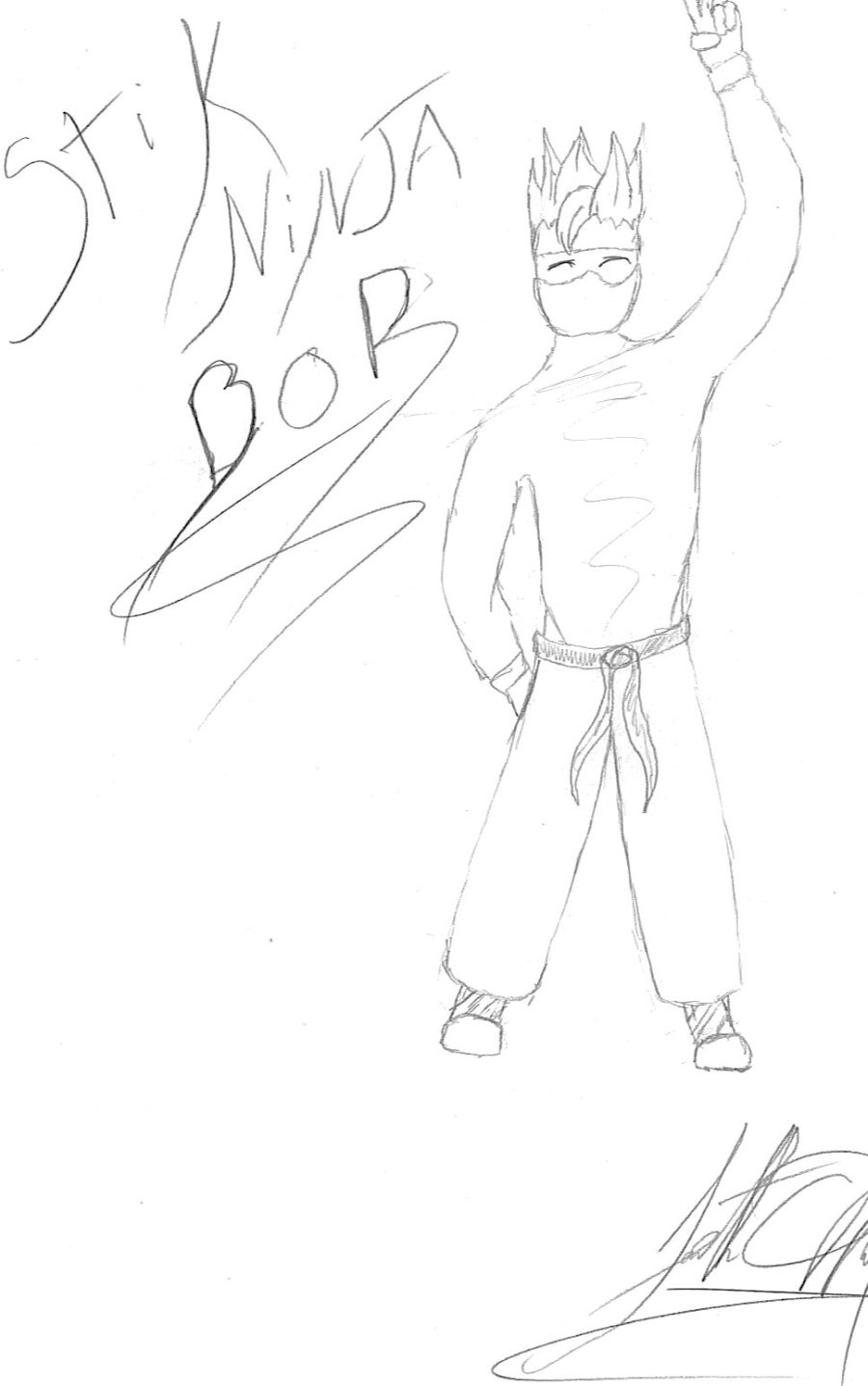 Fanart for Stick-Ninja Bob! by MysteriousMindReader