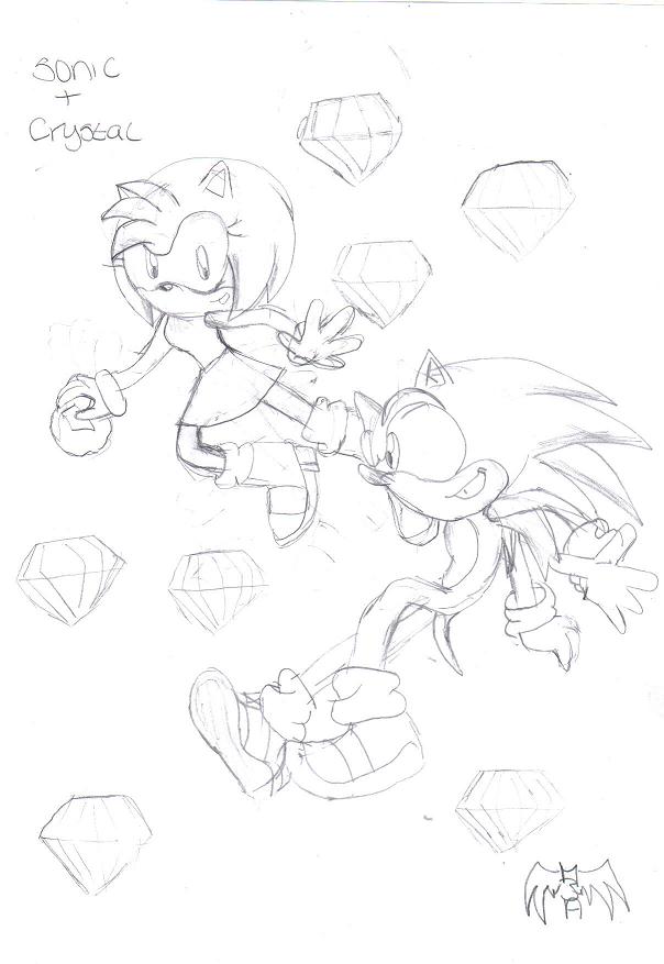 Sonic and crystal by Mystic3Angel