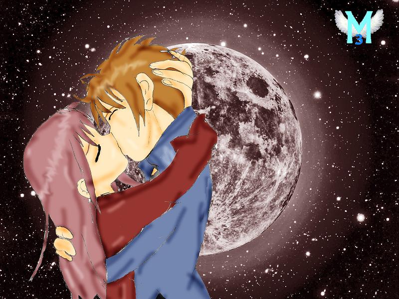 moon love by Mystic3Angel