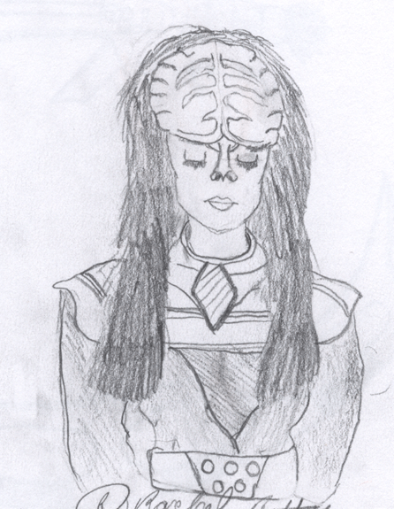 Klingon Female from the House of Duras by MysticSilverWolf