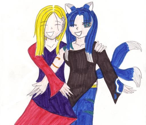 ShadowGurlie and Kagari Shitama (better) by Mystical_Girl