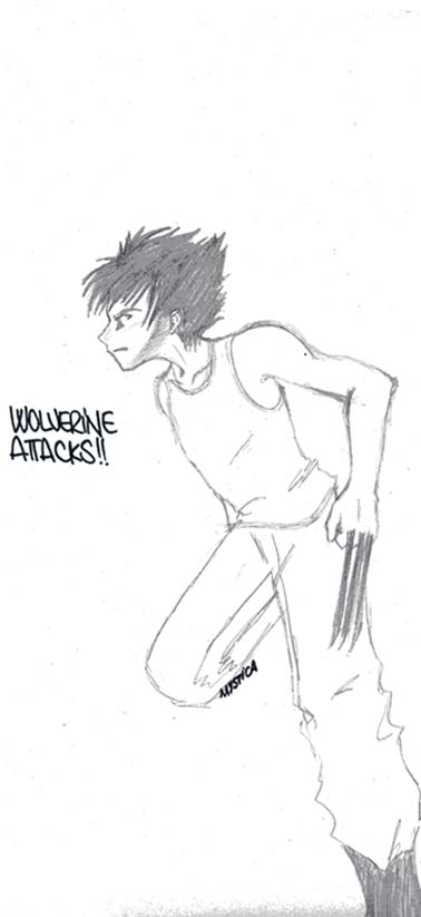 Wolverine Attacks by Mystique_Arrien