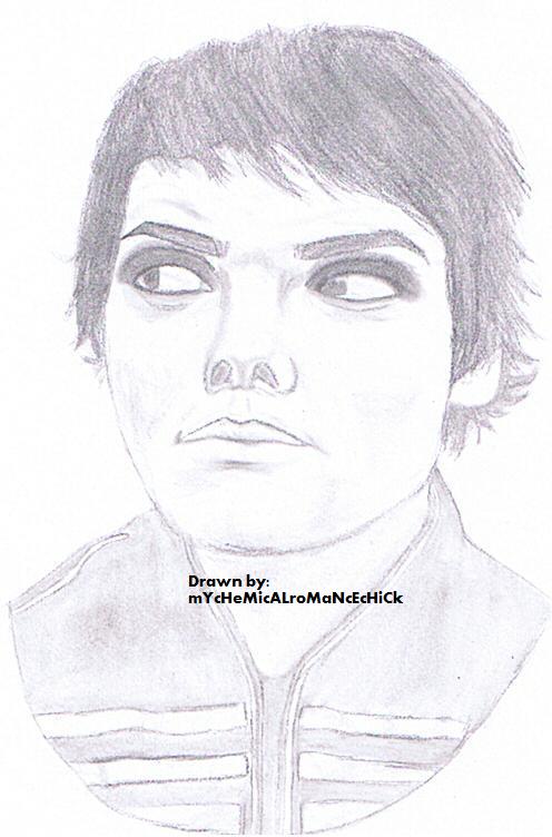 Gerard Way sketch by mYcHeMicALroMaNcEpUnKcHiCk