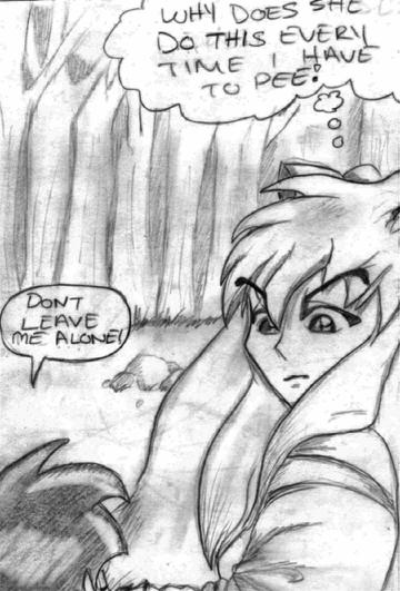 inuyasha has to pee by mabwyann2