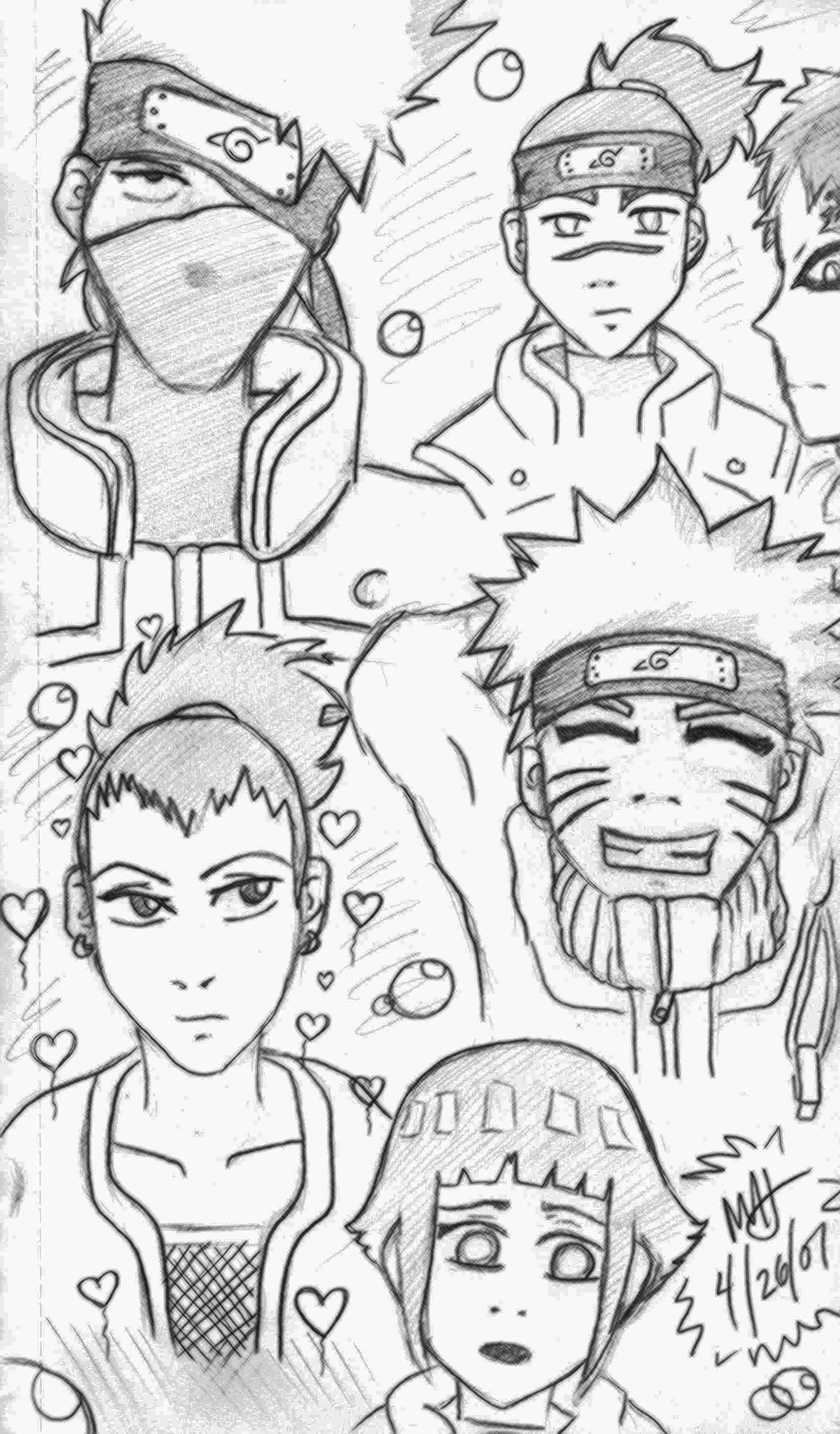 Some of my fav Naruto characters by mabwyann2