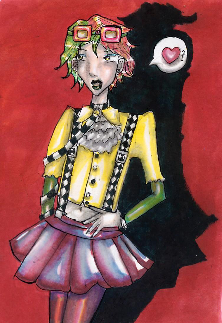 Crossdressing Vampire Boy by mairi