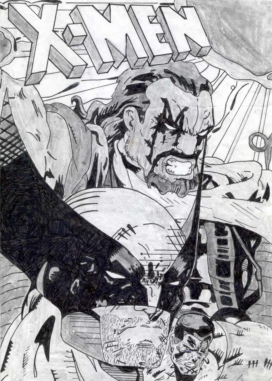 Wolverine &amp; Bishop original by manakinjax79