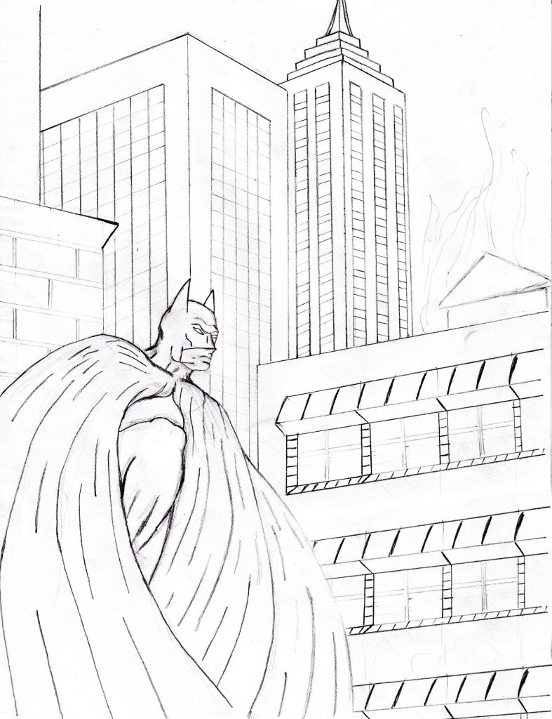 Vigilante Batman sketch by mandiux