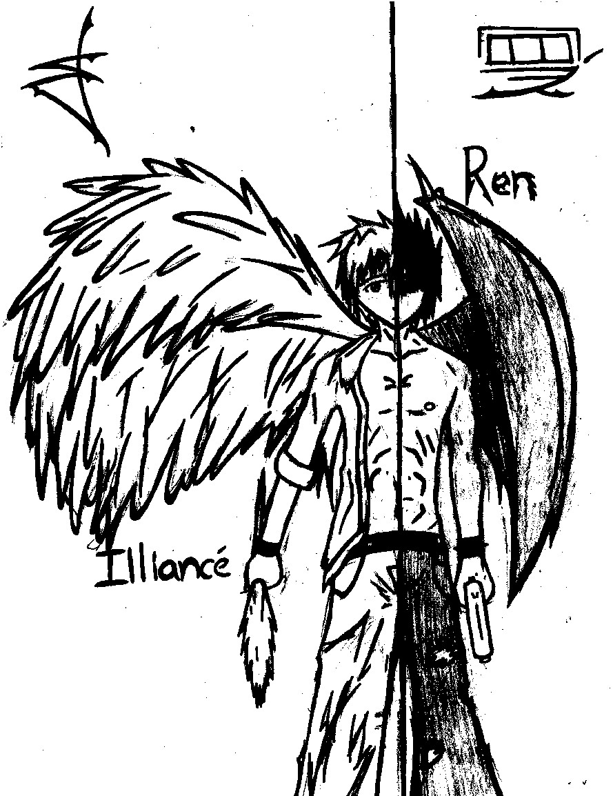 Illiance and Ren by manga_man