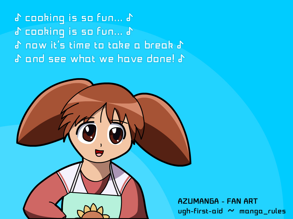 Azumanga - Cooking is so fun by manga_rules