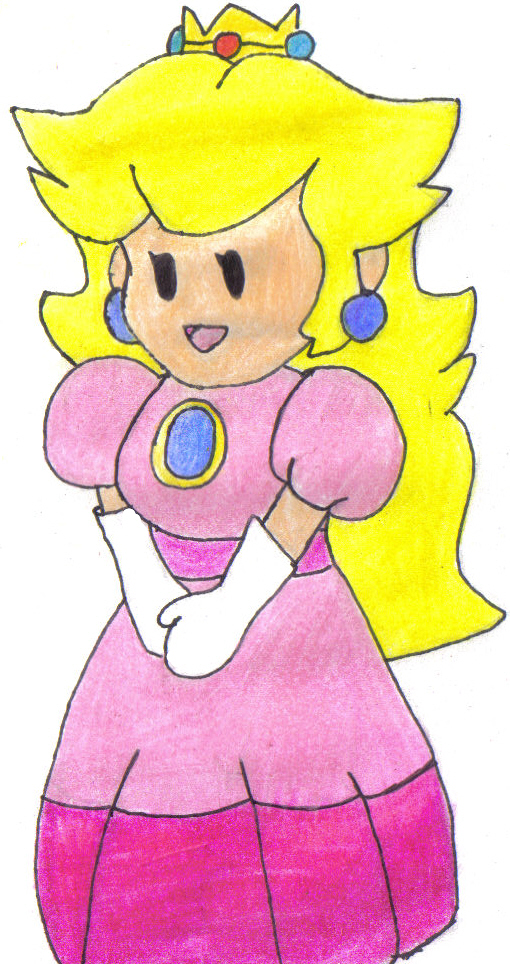 Paper Peach Coloured by manga_rules
