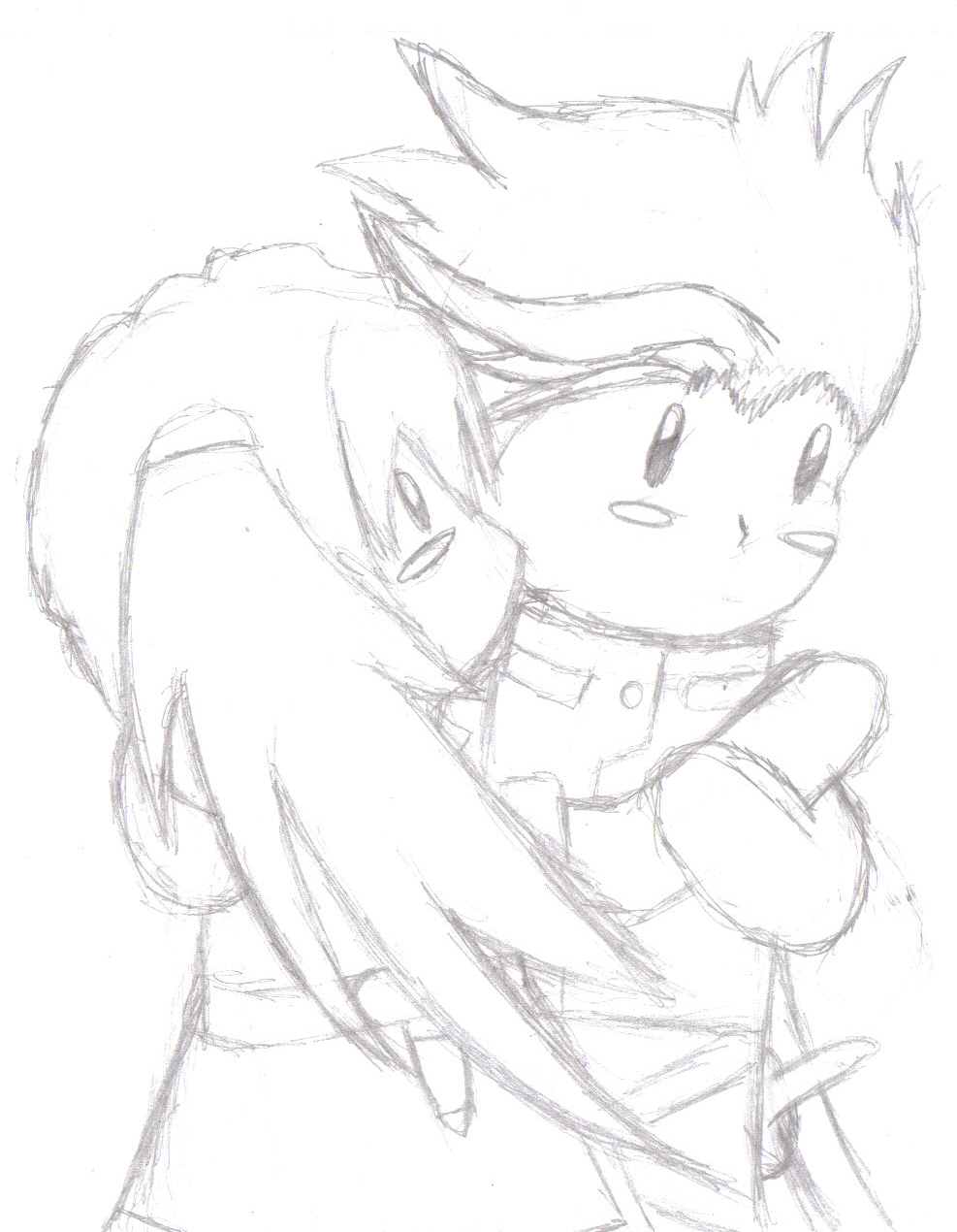 Lloyd and Presea huggle by manga_rules